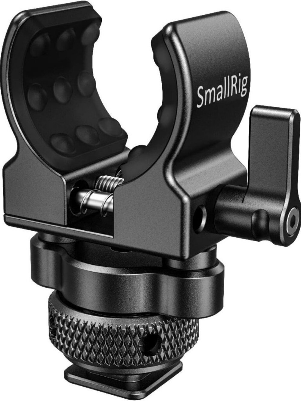 Adjustable Cold Shoe Shotgun Microphone Holder, 0.1-7inch Mounting Bracket